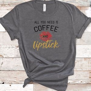 Coffee and lipstick tee